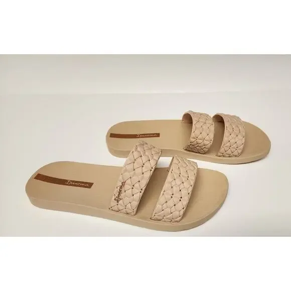 Inpanema Renda II Fem Slide Sandals Beige Size US 6 - Picture 9 of 12